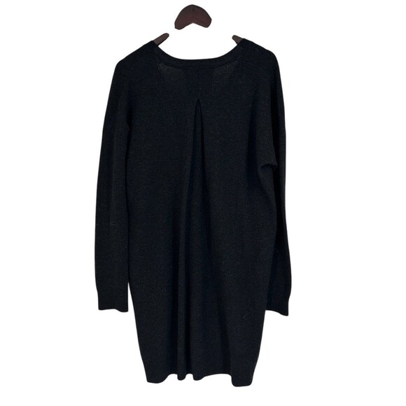 Vince V Neck Wool Cashmere Sweater Dress Grey Size M - Picture 4 of 8